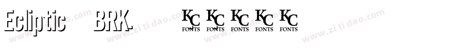 Ecliptic -BRK-字体转换